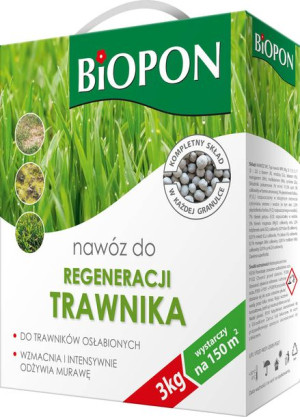 Nawóz do regeneracji trawnika Biopon 3kg