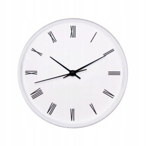 Zegar ścienny okrągły nowoczesny Easy biały 22,5cm