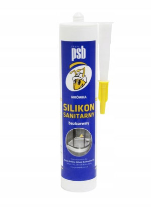 Silikon sanitarny bezbarwny 300 ml PSB