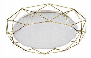Plafon lampa sufitowa LED SVEN 24W złoty 3000K