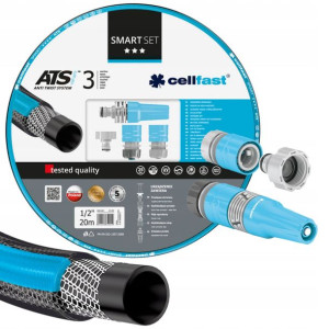 Cellfast Wąż Ogrodowy Smart 1/2" 20 M +zraszacz