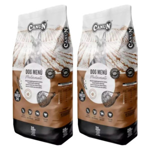 Zestaw 2x20kg Karma dla psa Canun dog menu z wołowiną