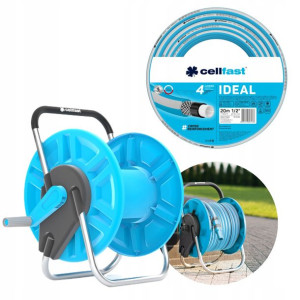 Cellfast Zestaw Wózek Aluplus +wąż Ideal 1/2" 20m