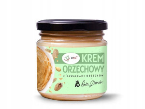Krem Orzechowy Crunchy Z Orzechów Zielnych 200g