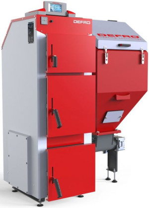 Kocioł na ekogroszek DEFRO Komfort Eko Lux 12 kW - prawy