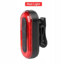 Lampka rowerowa tył USB LED COB IPX8 - 100 lumenów