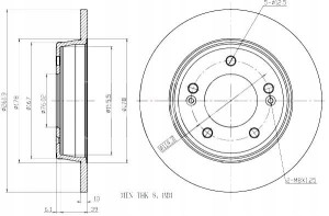Tarcze Ham. 2szt Kia T. Ceed 12- I30 12- Veloster 262mm Maxgear