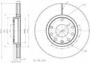Tarcze Ham. 2szt Opel P. Zafira B Astra H Meriva B 1.6 1.7 Maxgear