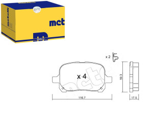 Klocki Hamulcowe Toyota Camry 96-01 Metelli