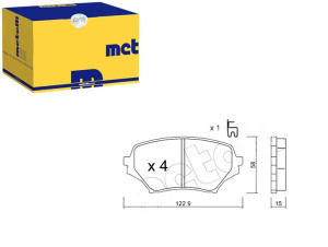 Klocki Hamulcowe Mazda Mx-5 05- Metelli