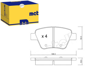 Klocki Hamulcowe Skoda Superb 08- Tył Metelli