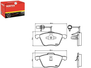 Klocki Hamulcowe Mintex 7m3698151a Ym212k021ba Ym2