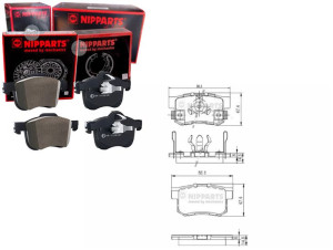 Klocki Hamulcowe Honda Accord Ix 2.4 Nipparts Nipp
