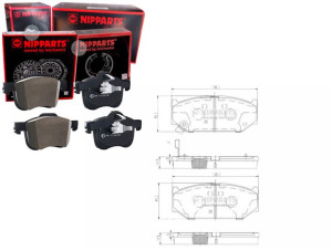 Klocki Hamulcowe Nipparts 5581057k00 5581071l00 55