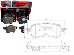 Klocki Hamulcowe Tył Mazda Cx-5 2.0 Nipparts Nippa