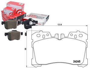 Klocki Hamulcowe Lexus Ls460 06- Przód Brembo