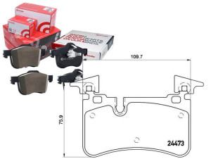 Klocki Hamulcowe Mercedes E63amg 06-09 Tył Brembo