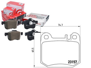 Klocki Hamulcowe Mercedes W163 Ml270-ml500 00-05ty