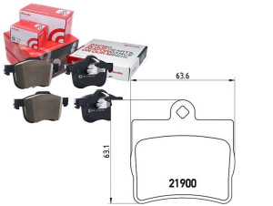 Klocki Hamulcowe Mercedes W202 C-klasa 96-00 Tył B