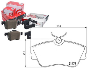 Klocki Hamulcowe Vw T4 90- Brembo