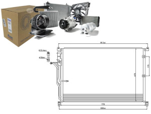 Skraplacz Klimatyzacji Audi A8 3.0-6.0 10.02-07.10