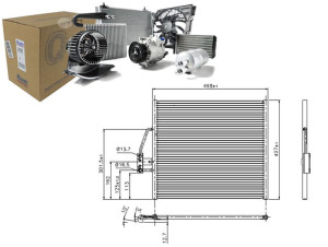 Skraplacz Klimatyzacji Bmw 5 (e39) 2.0-4.4 09.95-0
