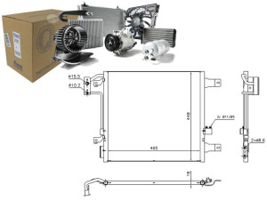 Skraplacz Klimatyzacji Jeep Wrangler Iii 2.8d/3.6/