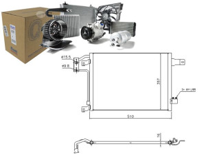 Skraplacz Klimatyzacji Jeep Wrangler Iii 2.8d/3.6/