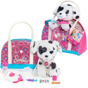 Barbie Weterynarz zestaw z interaktywnym pieskiem i akcesoriami