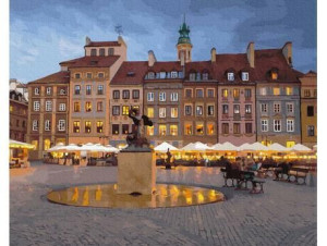 Malowanie po numerach 40x50 SyrenkaWarszawska IPICASSO