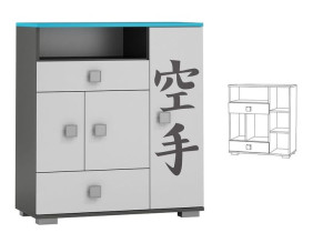 KARATE Y5 komoda dla dziecka 90x40 w.100