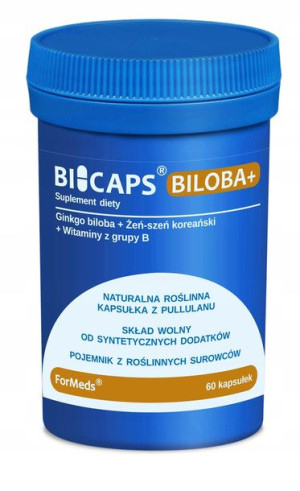 ForMeds BICAPS miłorząb WITAMINA B1 B3 B6 B12