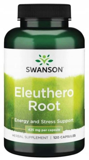 Swanson Eleuthero 425mg 120k. Wzmocnienie Pamięć