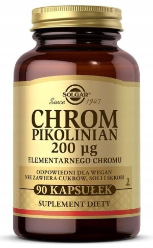 Solgar Chrom pikolinian 200mg Odchudzanie VEGE