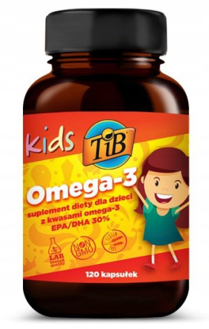 TiB Kids Kwasy Omega 3 120 kapsułek omega-3 KIDS