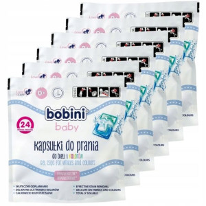 Bobini Baby Kapsułki do Prania Białe Kolor 144