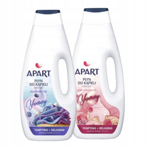 Apart Yummy Płyn do Kąpieli MIX 1,5L x2