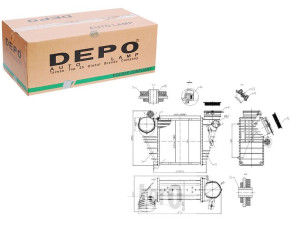 Intercooler Depo 1j0145803e 1j0145803m