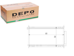 Skraplacz Klimatyzacji Honda Accord 03-05 Depo