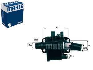 Termostat Citroen Ford Mazda Peugeot Toy Mahle