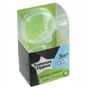 Tommee Tippee Advanced, smoczek do butelek, antykolkowy,  od 3 m, 2 szt.