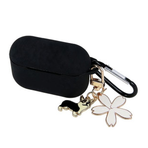 Etui Do Airpods / Airpods 2 Czarne Z Zawieszką
