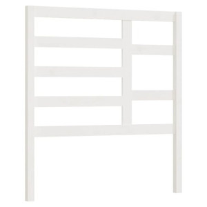 Wezgłowie łóżka, białe, 106x4x104 cm, lite drewno sosnowe