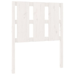 Wezgłowie łóżka, białe, 80,5x4x100 cm, lite drewno sosnowe