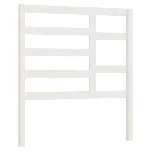 Wezgłowie łóżka, białe, 96x4x104 cm, lite drewno sosnowe