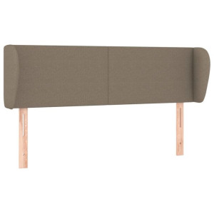 Zagłówek uszak, taupe, 147x23x78/88 cm, tkanina