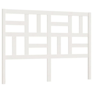Wezgłowie łóżka, białe, 166x4x104 cm, lite drewno sosnowe