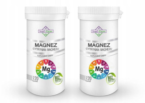 2X MAGNEZ Cytrynian magnezu 650 mg - 240 kapsułek