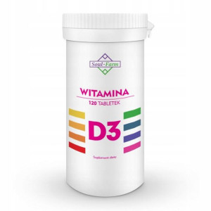 Witamina D3 120 Tabletek , Soul-farm