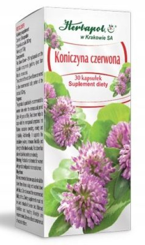 Koniczyna czerwona 30 kapsułek Herbapol Kraków